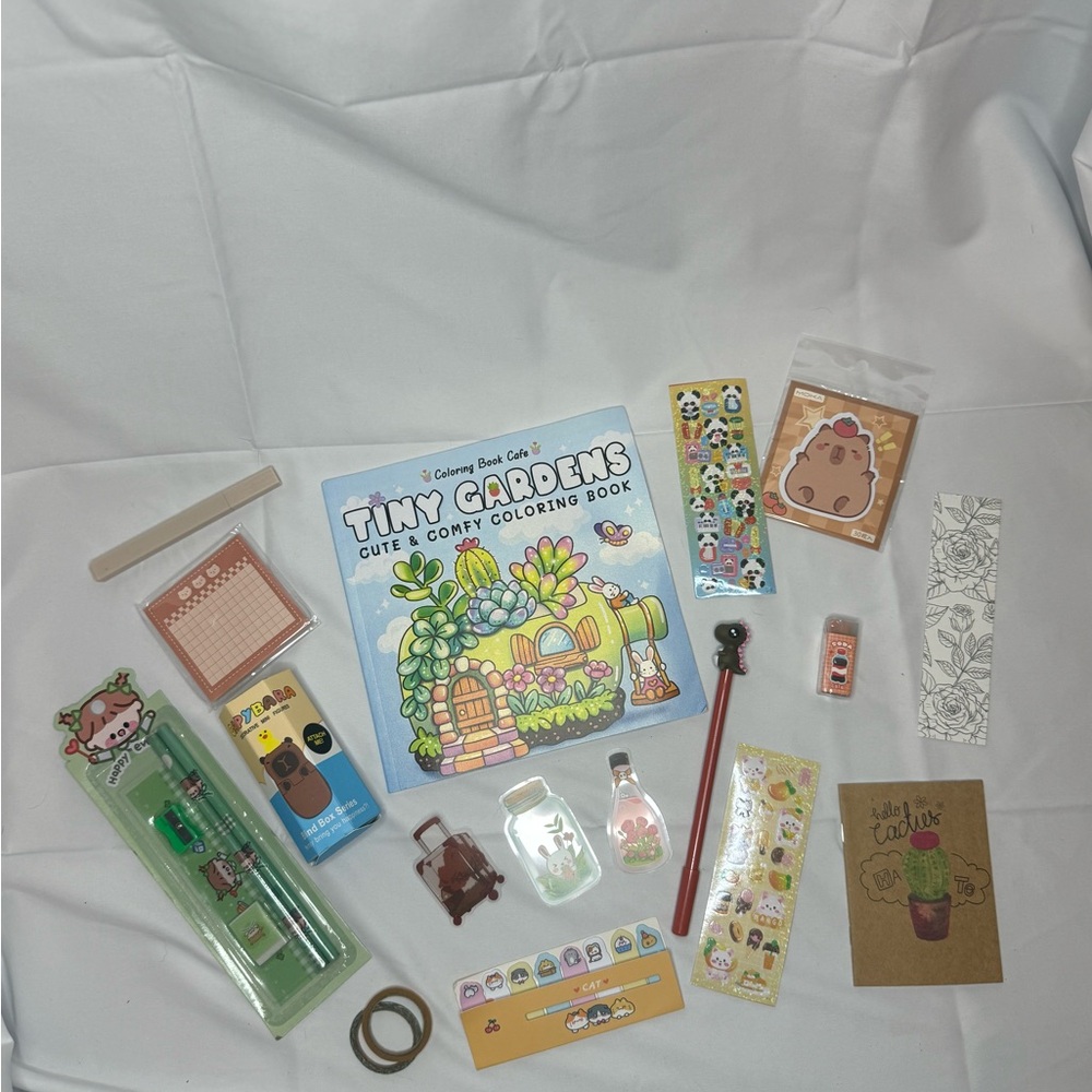 Stationary/coloring Bundle Set: Green/Brown